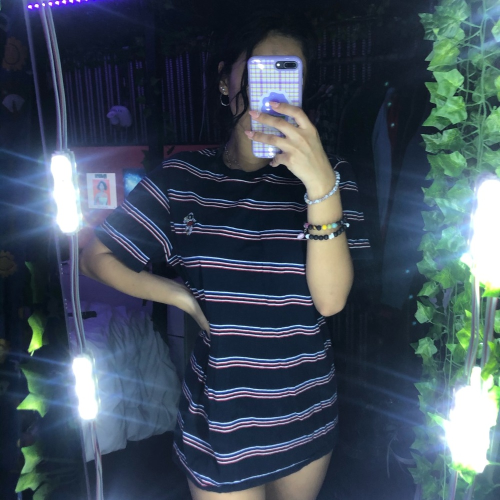 Navy Striped Tee